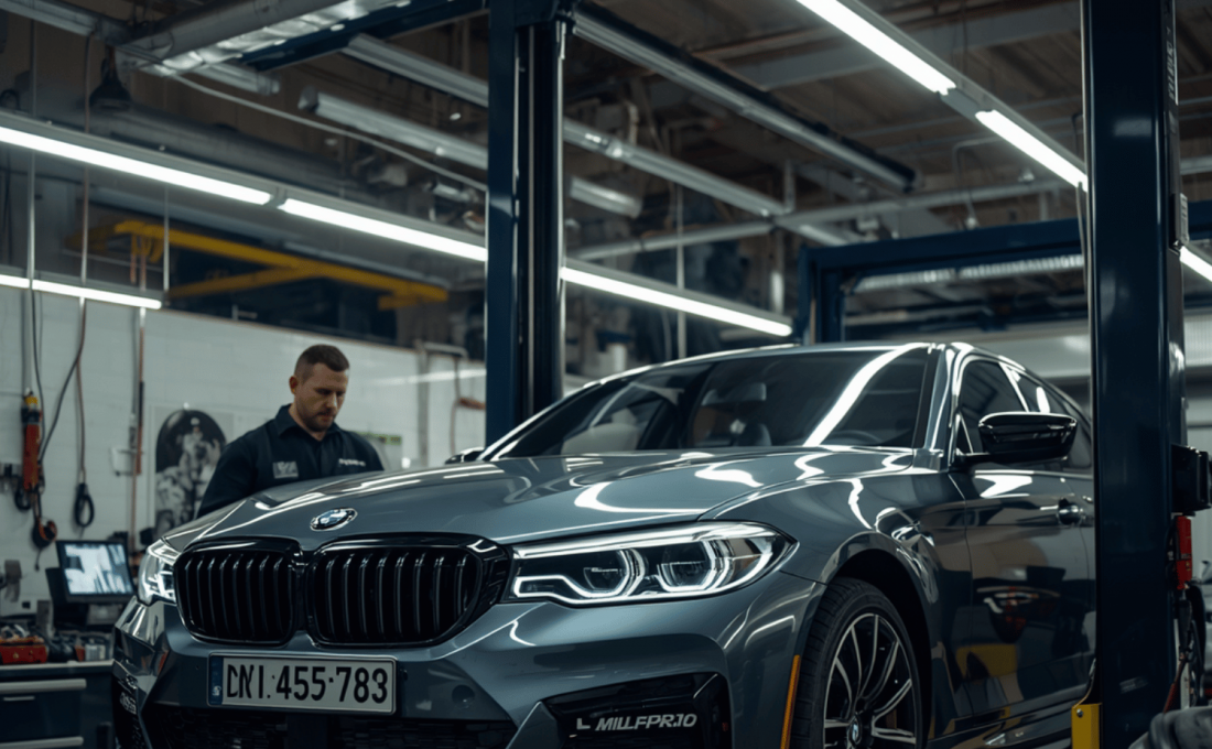 BMW G20の整備風景