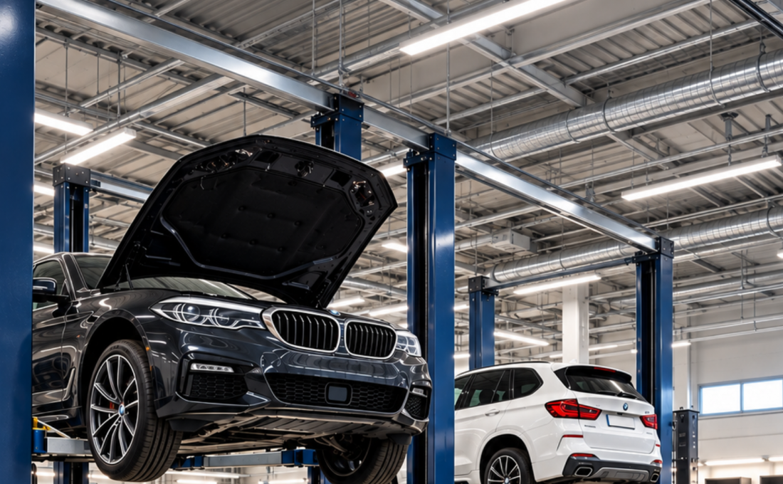 bmw repair workshop lift tools garage