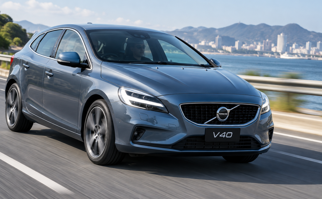 Volvo V40 hatchback car driving